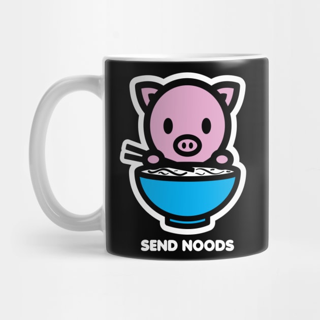 Year Of The Pig Send Noods Pho Ramen Funny Cute Animal Lover Bambu Brand by Bambu